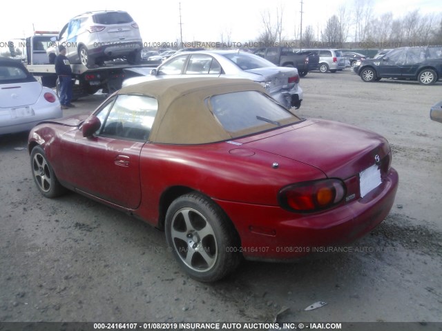 JM1NB3533X0102262 - 1999 MAZDA MX-5 MIATA RED photo 3