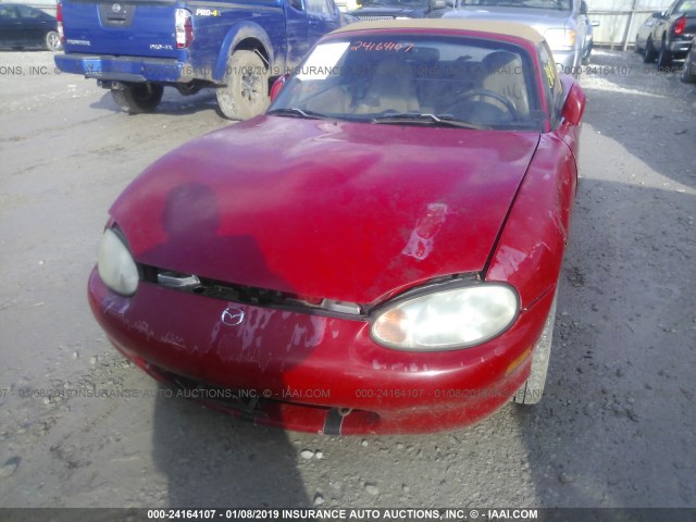 JM1NB3533X0102262 - 1999 MAZDA MX-5 MIATA RED photo 6