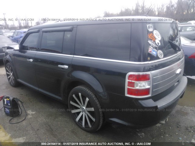 2FMGK5DC6BBD07146 - 2011 FORD FLEX LIMITED BLACK photo 3