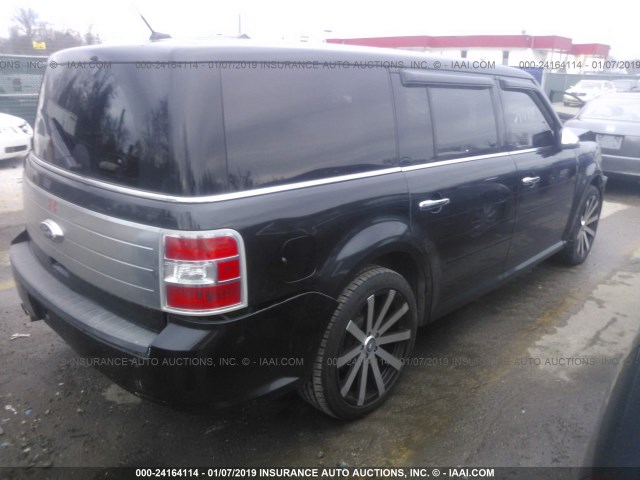 2FMGK5DC6BBD07146 - 2011 FORD FLEX LIMITED BLACK photo 4