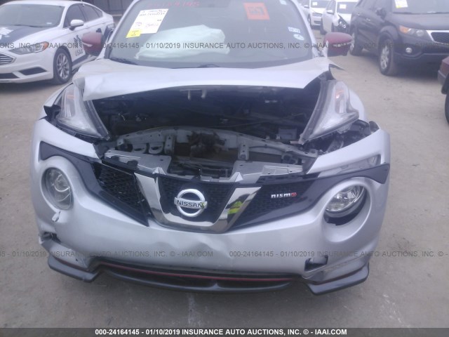 JN8AF5MV4FT562050 - 2015 NISSAN JUKE S/SV/SL/NISMO SILVER photo 6