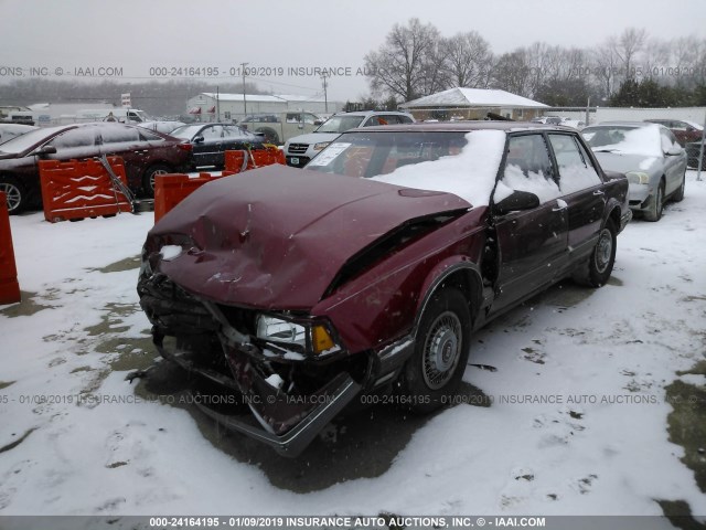 1G3HY54C6LH304002 - 1990 OLDSMOBILE DELTA 88 ROYALE BROUGHAM MAROON photo 2