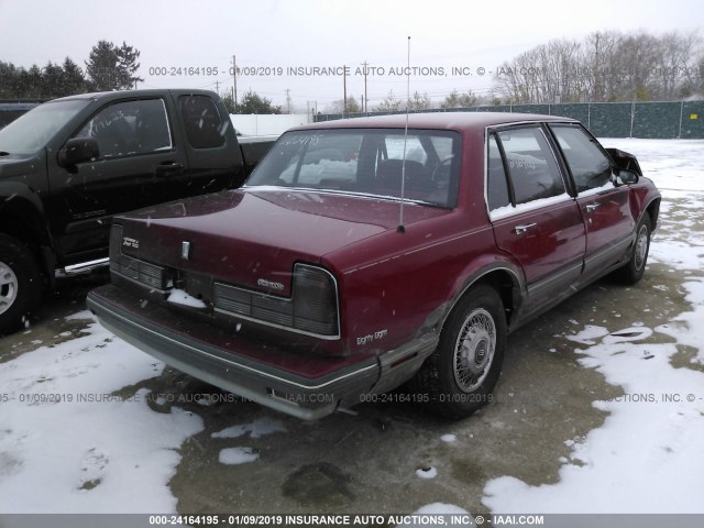 1G3HY54C6LH304002 - 1990 OLDSMOBILE DELTA 88 ROYALE BROUGHAM MAROON photo 4