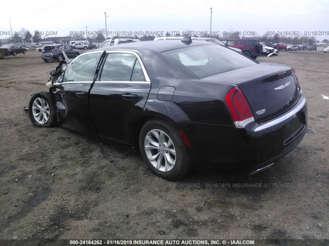 2C3CCAAG6GH212465 - 2016 CHRYSLER 300 LIMITED BLACK photo 3