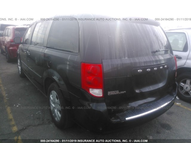 2C4RDGBGXGR192302 - 2016 DODGE GRAND CARAVAN SE BLACK photo 3