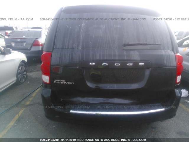 2C4RDGBGXGR192302 - 2016 DODGE GRAND CARAVAN SE BLACK photo 6