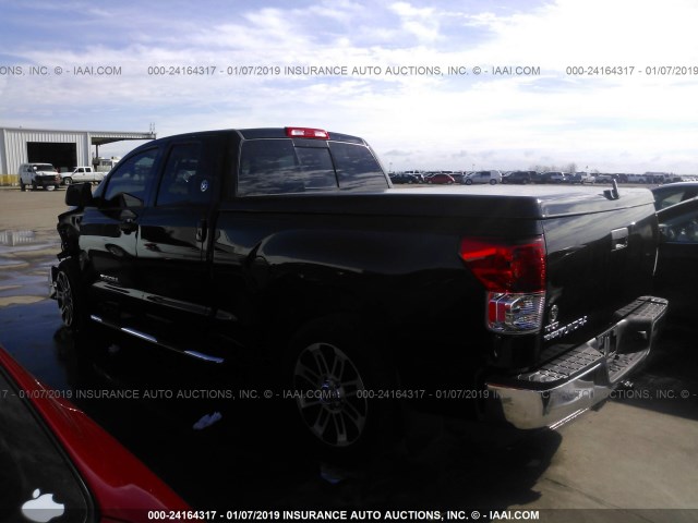 5TFRM5F19CX040548 - 2012 TOYOTA TUNDRA DOUBLE CAB SR5 BLACK photo 3