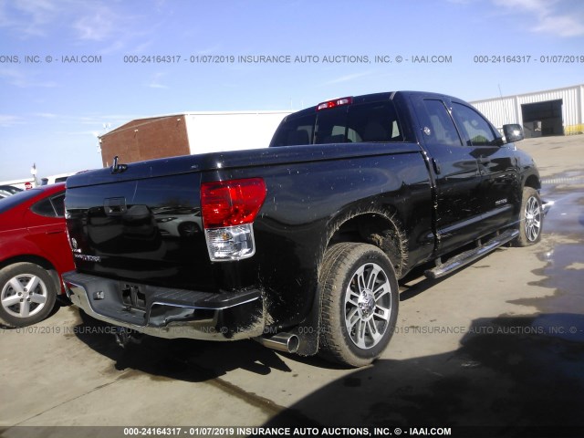 5TFRM5F19CX040548 - 2012 TOYOTA TUNDRA DOUBLE CAB SR5 BLACK photo 4