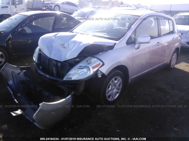 3N1BC1CP3CL361263 - 2012 NISSAN VERSA S/SL SILVER photo 2