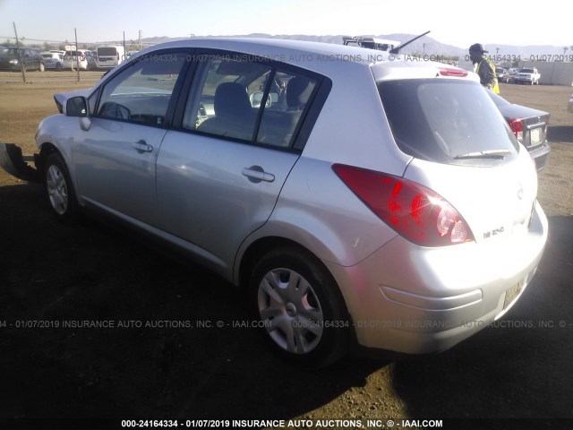 3N1BC1CP3CL361263 - 2012 NISSAN VERSA S/SL SILVER photo 3