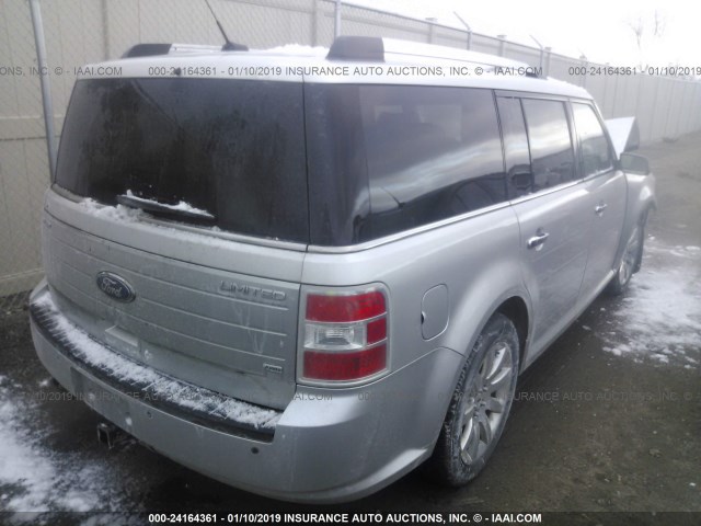 2FMHK6DCXCBD07971 - 2012 FORD FLEX LIMITED SILVER photo 4