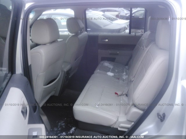 2FMHK6DCXCBD07971 - 2012 FORD FLEX LIMITED SILVER photo 8