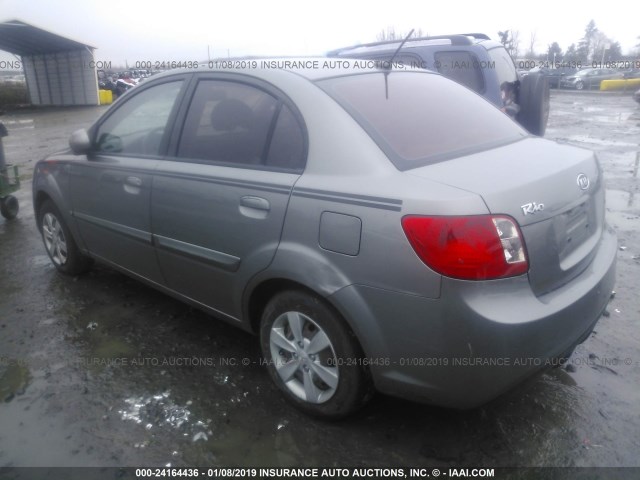 KNADH4A38B6948363 - 2011 KIA RIO LX/SX GRAY photo 3