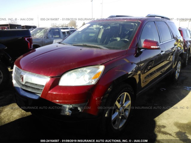 5GZEV33718J254953 - 2008 SATURN OUTLOOK XR/TOURING MAROON photo 2