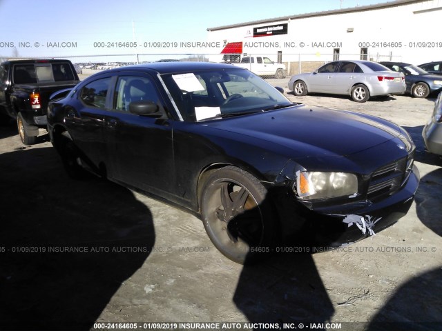 2B3KA43R37H662184 - 2007 DODGE CHARGER SE/SXT BLACK photo 1