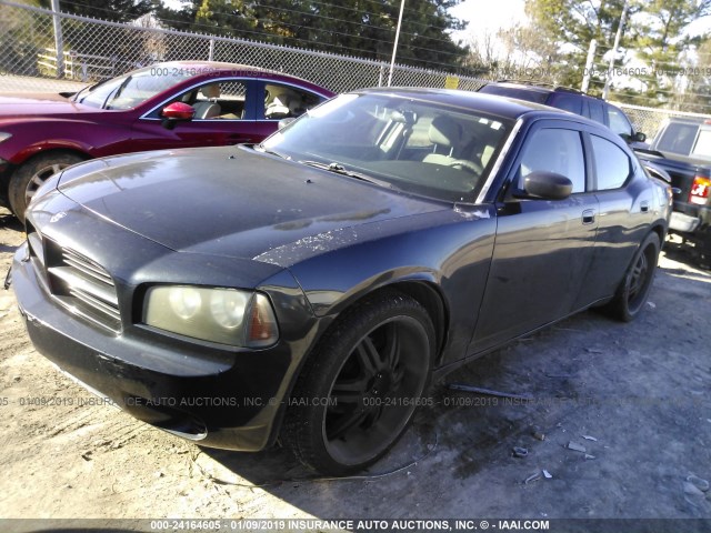 2B3KA43R37H662184 - 2007 DODGE CHARGER SE/SXT BLACK photo 2