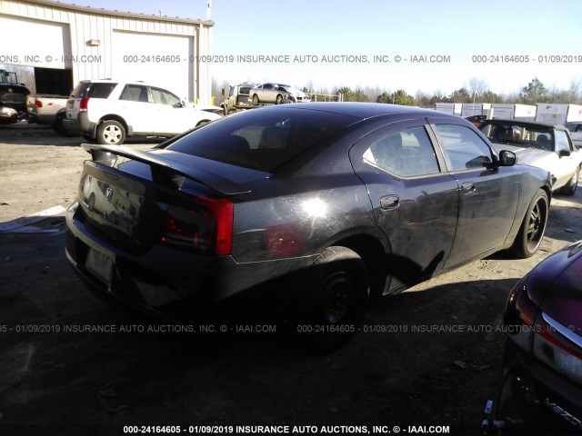 2B3KA43R37H662184 - 2007 DODGE CHARGER SE/SXT BLACK photo 4