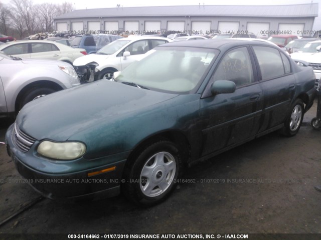 1G1NE52J516159484 - 2001 CHEVROLET MALIBU LS მწვანე ფოტო 2
