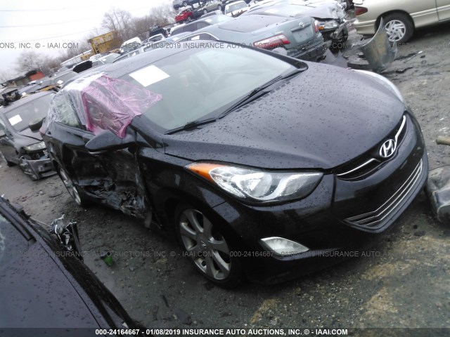 5NPDH4AE4DH223145 - 2013 HYUNDAI ELANTRA GLS/LIMITED BLACK photo 1