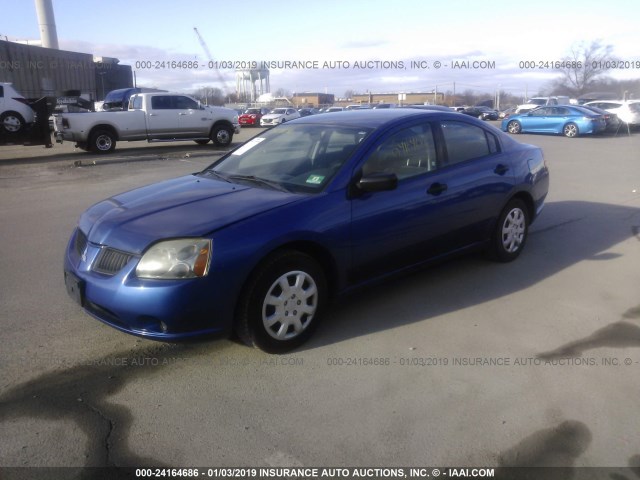 4A3AB26F26E021575 - 2006 MITSUBISHI GALANT DE BLUE photo 2