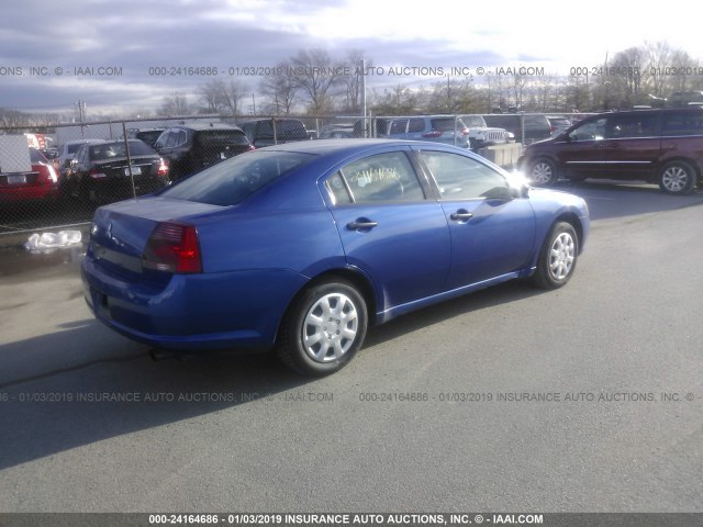 4A3AB26F26E021575 - 2006 MITSUBISHI GALANT DE BLUE photo 4