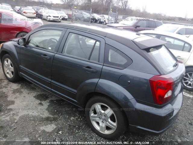 1B3HB48BX7D109824 - 2007 DODGE CALIBER SXT Navy photo 3