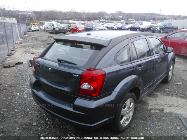 1B3HB48BX7D109824 - 2007 DODGE CALIBER SXT Navy photo 4