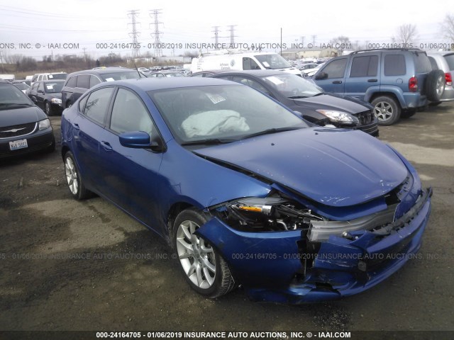 1C3CDFBAXDD292978 - 2013 DODGE DART SXT BLUE photo 1