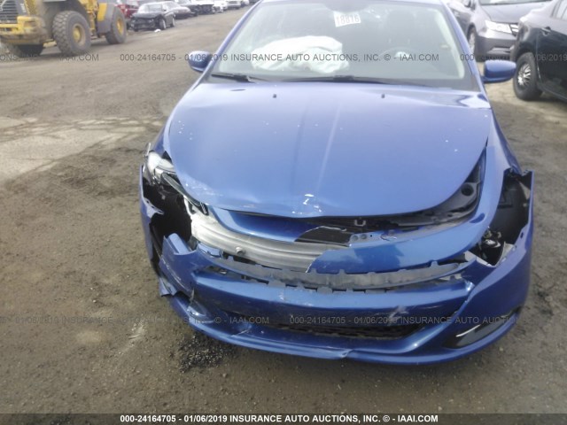 1C3CDFBAXDD292978 - 2013 DODGE DART SXT BLUE photo 6