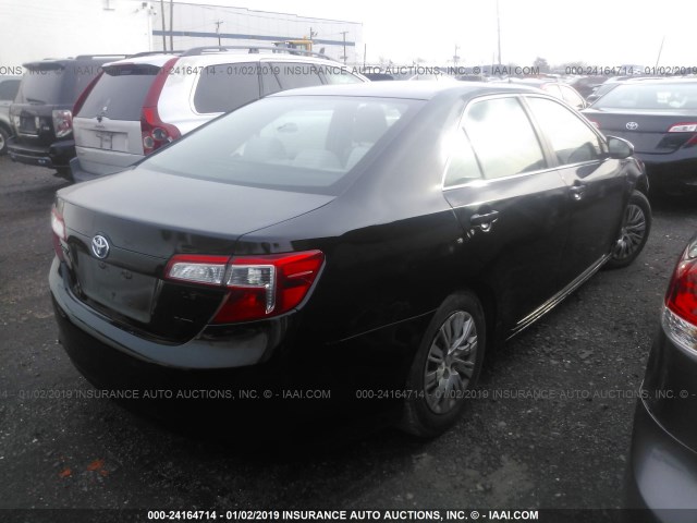 4T1BD1FK8EU132267 - 2014 TOYOTA CAMRY HYBRID/LE/XLE BLACK photo 4