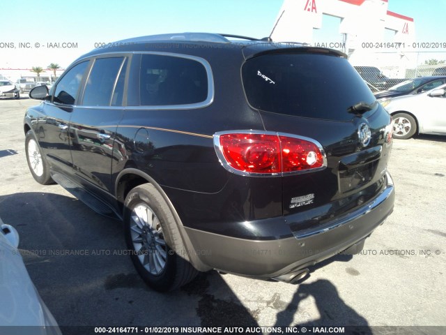 5GAER23D59J142682 - 2009 BUICK ENCLAVE CXL BLACK photo 3