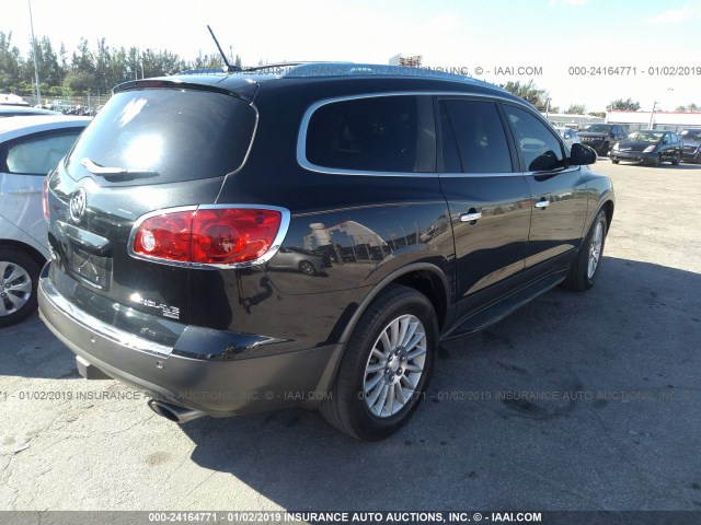 5GAER23D59J142682 - 2009 BUICK ENCLAVE CXL BLACK photo 4