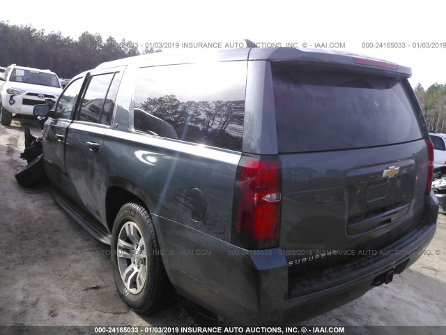 1GNSCHKC7KR131406 - 2019 CHEVROLET SUBURBAN C1500 LT BLUE photo 3