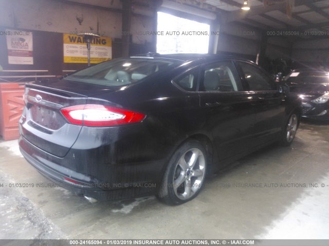 3FA6P0G77GR231535 - 2016 FORD FUSION S BLACK photo 4