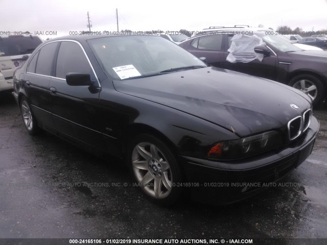 WBADT43493G027463 - 2003 BMW 525 I AUTOMATIC BLACK photo 1