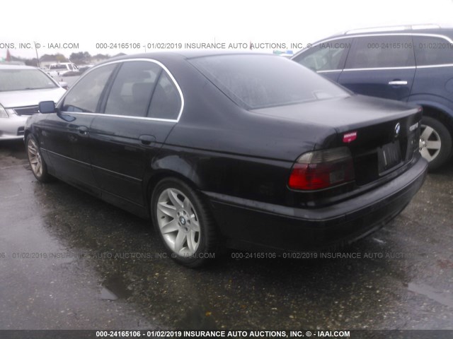WBADT43493G027463 - 2003 BMW 525 I AUTOMATIC BLACK photo 3