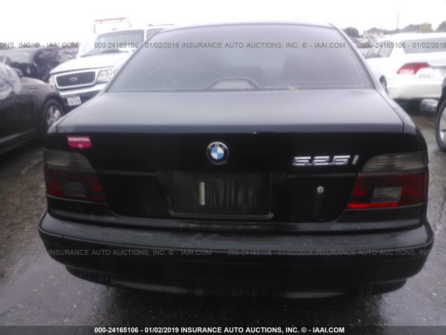 WBADT43493G027463 - 2003 BMW 525 I AUTOMATIC BLACK photo 6
