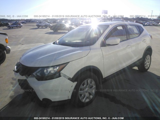 JN1BJ1CR3JW256589 - 2018 NISSAN ROGUE SPORT S/SV/SL WHITE photo 2