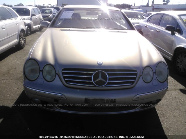 WDBPJ78J62A019052 - 2002 MERCEDES-BENZ CL 600 BROWN photo 6