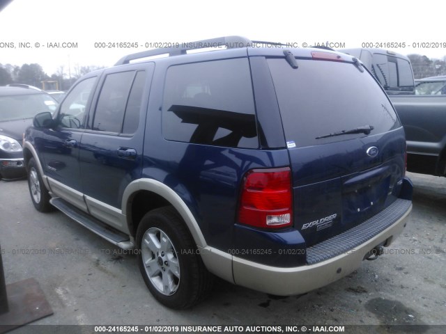 1FMDU74K65ZA57635 - 2005 FORD EXPLORER EDDIE BAUER BLUE photo 3