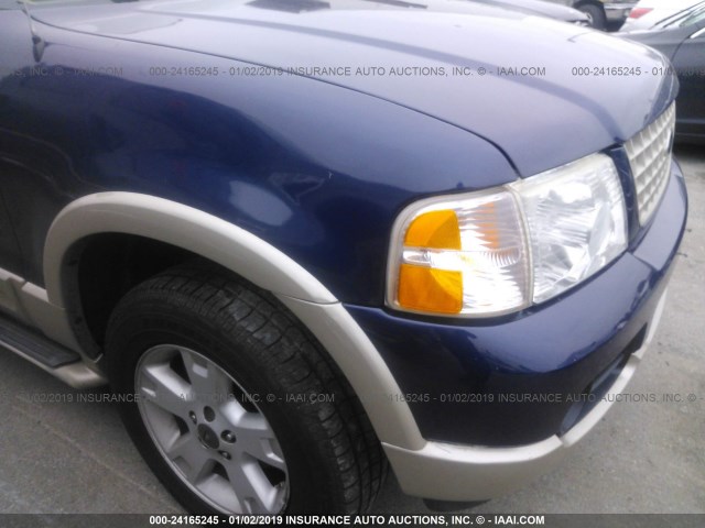 1FMDU74K65ZA57635 - 2005 FORD EXPLORER EDDIE BAUER BLUE photo 6