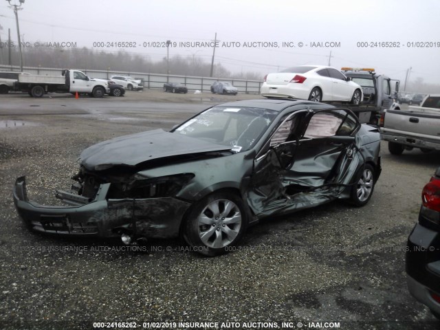 1HGCP26849A136948 - 2009 HONDA ACCORD EXL GREEN photo 2