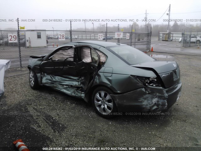 1HGCP26849A136948 - 2009 HONDA ACCORD EXL GREEN photo 3