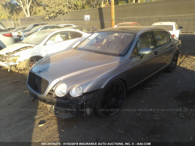 SCBBR53W86C034161 - 2006 BENTLEY CONTINENTAL FLYING SPUR GRAY photo 2