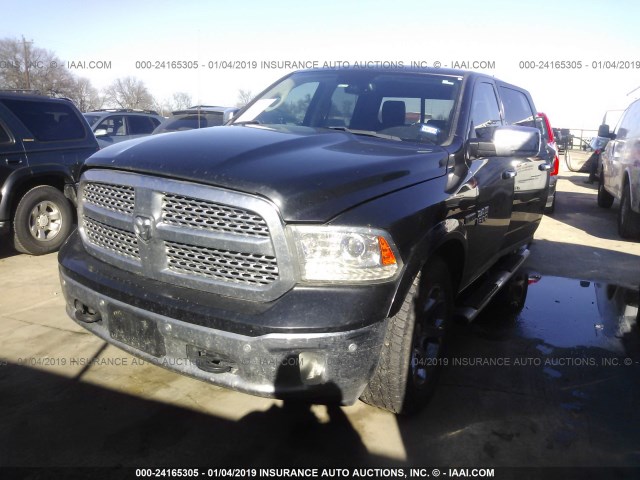 1C6RR7NM2GS344162 - 2016 RAM 1500 LARAMIE BLACK photo 2