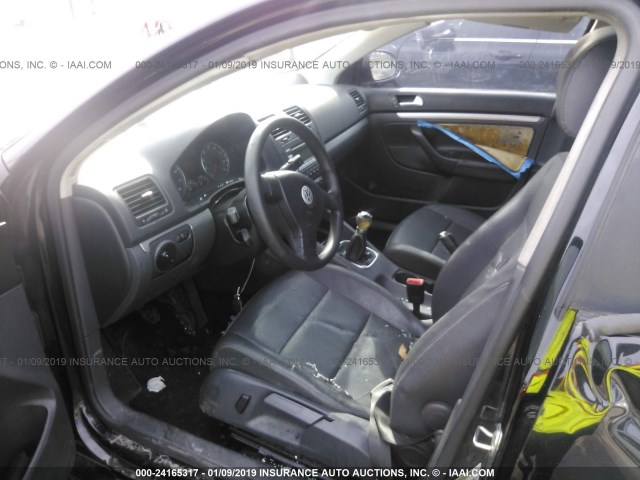 3VWRJ71K58M128365 - 2008 VOLKSWAGEN JETTA WOLFSBURG 黑色 照片 5