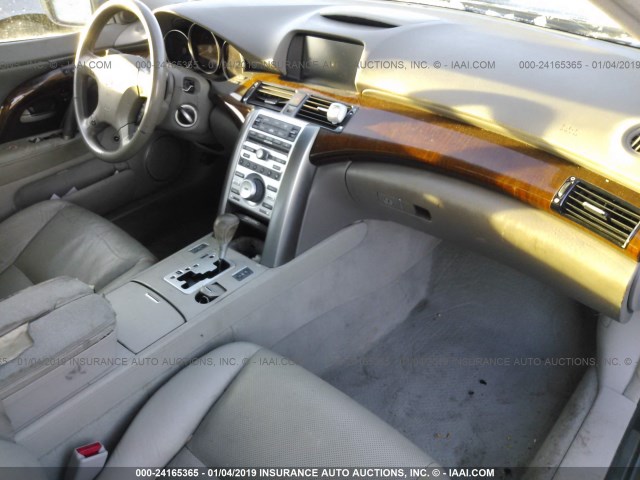 JH4KB16555C001631 - 2005 ACURA RL GRAY photo 5