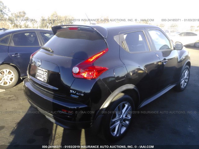 JN8AF5MV1CT115252 - 2012 NISSAN JUKE S/SV/SL BLACK photo 4