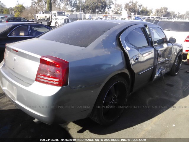 2B3KA43G46H390760 - 2006 DODGE CHARGER SE/SXT GRAY photo 4