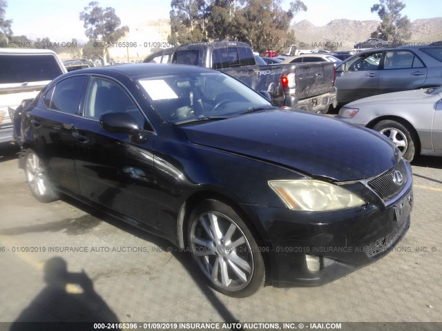 JTHBK262062011163 - 2006 LEXUS IS 250 BLACK photo 1